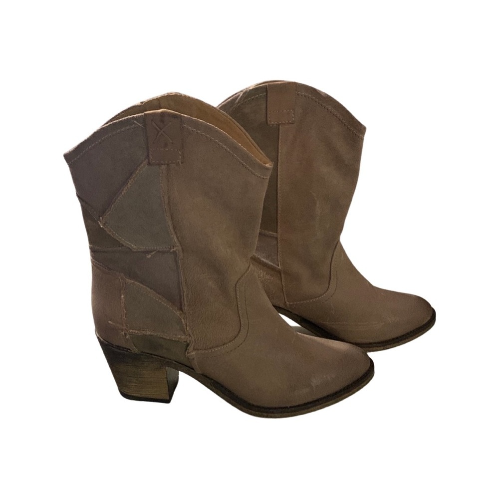 Steven By Steve Madden Patchwork Western leather Boots - Picture 3 of 6
